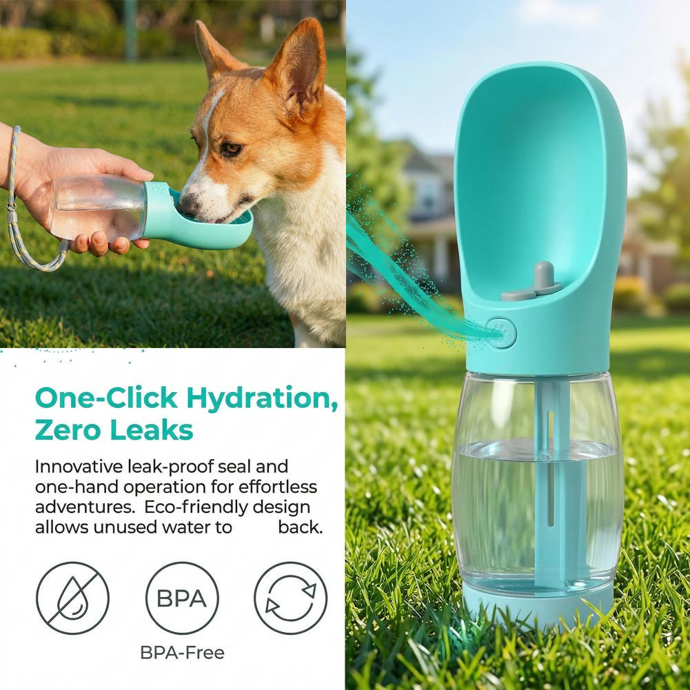 Pet Supplies Co - Портативная бутылка для воды для собак,