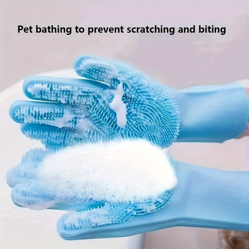 Pet Supplies Vending Machine - Многофункциональные силиконовые перчатки для груминга животных,