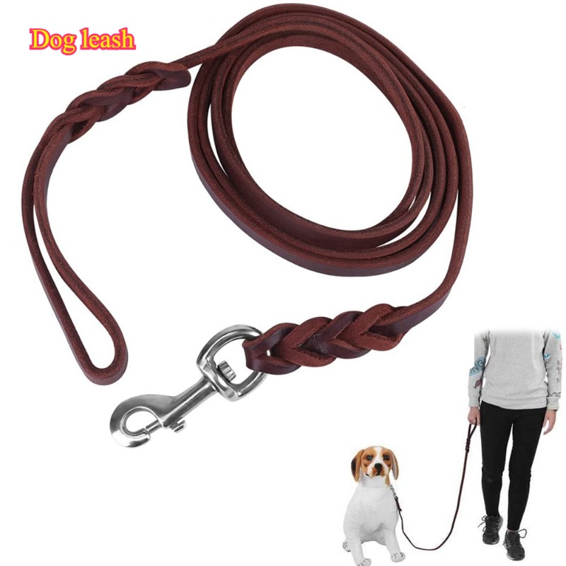 Pet Supplies First - Первый слой поводка из воловьей кожи,