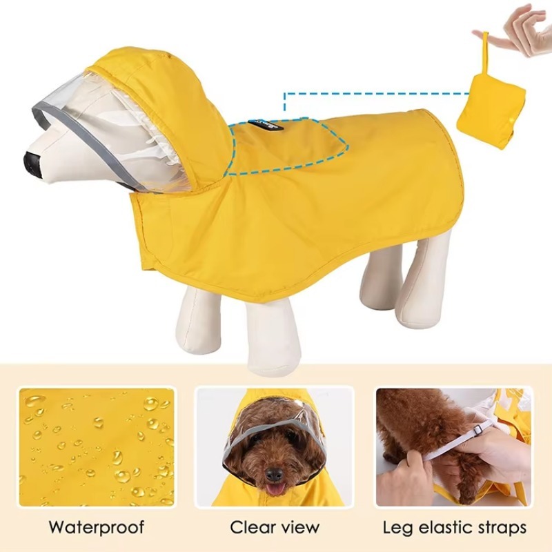 Дождевик для собак с индивидуа – обзор и цена Dog Raincoat