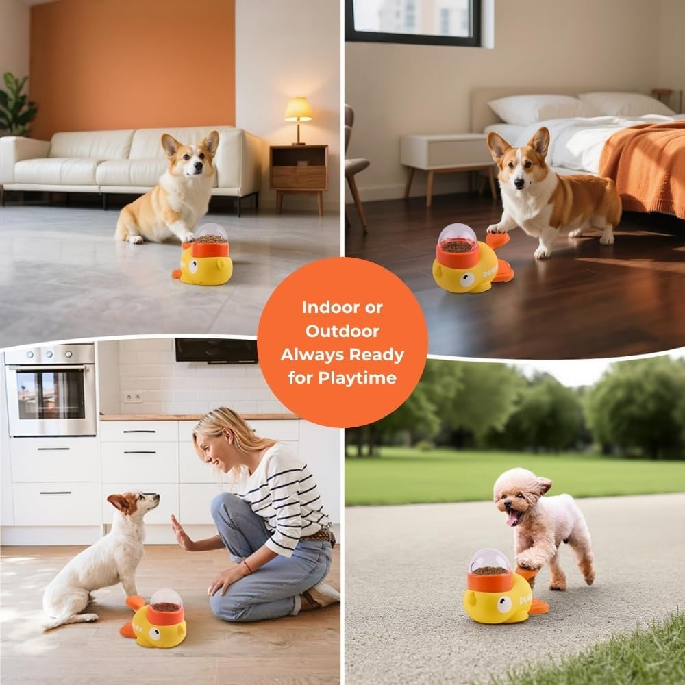 Желтая утка-диспенсер для лако – обзор и цена Dog Treat Puzzle Toy
