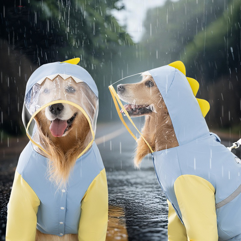 Плащ от дождя с динозавром для – обзор и цена Dog Raincoat